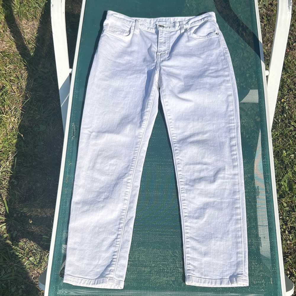 Current/Elliott Classic White Denim Size 26